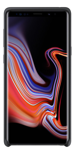 Capa Capinha Silicone Aveludada Preta Para Galaxy Note 9