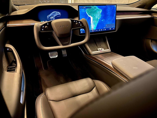 Imagem 6 de 15 de Tesla Model S Plaid 2022 1.500km Com Teto Solar Eletrico Top