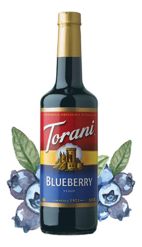 Jarabe Torani Sabor Mora Azul (blueberry) 750 Ml