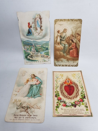 Imagen 6 de 8 de Antiguas Estampas Religiosas 1900 Cromolitografia Mag 58240