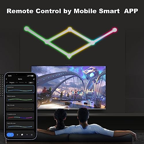 Barras De Luces Led Inteligentes Pared, Luces Led Rgb W...