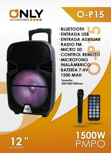 Parlante Only Bluetooth Karaoke