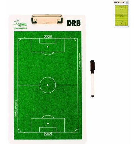 Pizarra Táctica Entrenador De Fútbol Diseño Drb® 40 X 24 Cm