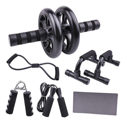 Abs Roller Wheel Hand Gripper 2 Barras De Flexión 7 Uds.