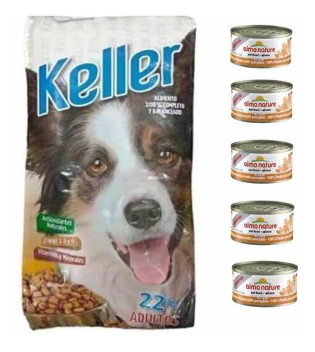 Keller 22kg+ 5 Latas De Pate+ +envios