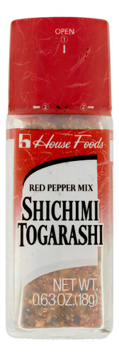 Tempero Pimenta Vermelha Shichimi Togarashi House Foods 18g