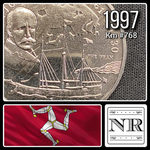 Isla De Man - 1 Crown - Año 1997 - Km #768 - Fridtjof Nansen