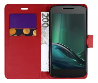 Capa Case Capinha Carteira Para Moto G4 Play Xt1600 Xt1609