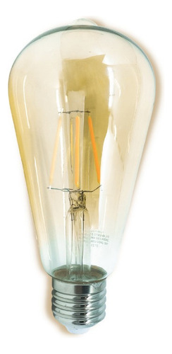 Lâmpada Decorativa Bulbo Filamento De Led 4w 2400k Gold