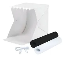 Comprar Caja Fotografica Estudio Luz Led Foto Usb Fondos Fotografia