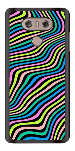 Fundas Protector Uso Rudo Para LG Lineas Colores Ilusion