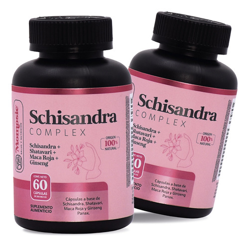 Schisandra Complex 60 Cápsulas De 500 Mg | Momosie | Dura 2 Sin Sabor