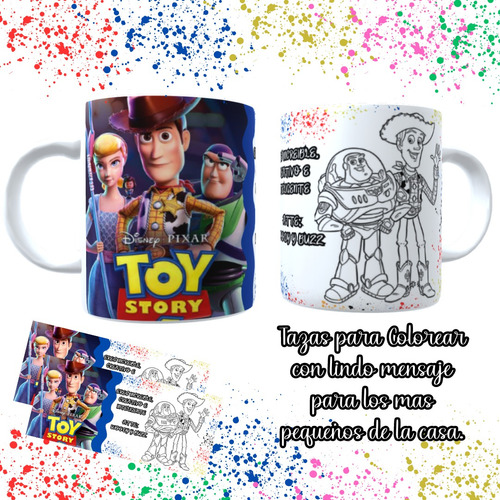 Tazas Personalizadas Para Colorear Sublimadas