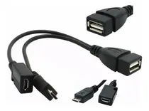 Comprar 2 Em 1 Adaptadores Otg Micro Usb Macho Fêmea Para Usb Fêmea Cor Preto