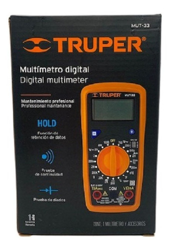 Tester Multimetro Digital Junior Truper 10401