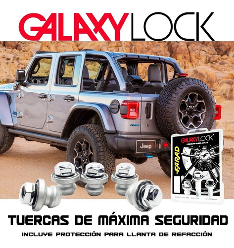 Jeep Wrangler Sport Tuercas De Seguridad Galaxylock