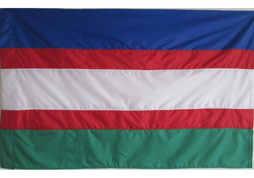 Bandera Santiago De Cali Tamaño 90x150cm Doble Faz Tela