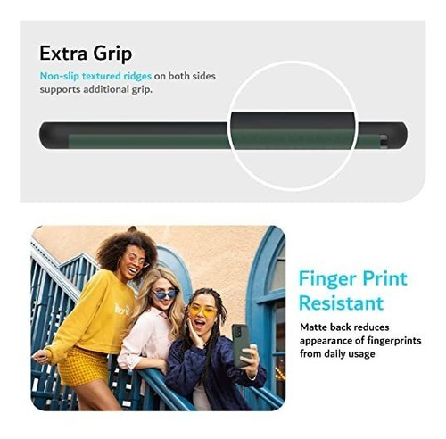 Funda Protectora Para Galaxy A52 Resistente A Impactos Verde