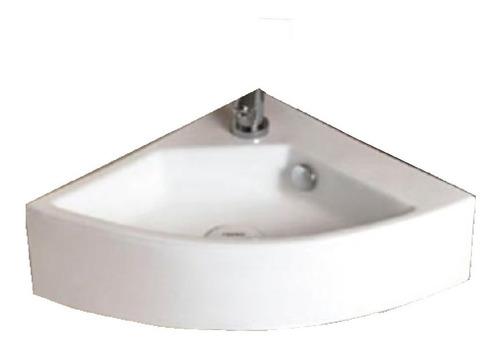 Bacha Loza Porcelana Blanca D Esquinera, Colgar O Apoyo 4101 Naffull
