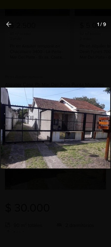 Imagen 1 de 9 de Alquiler Casa Ph En Punta Mogotes, Mar Del Plata. A 150mts Del Mar.