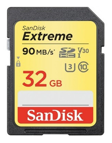 Sandisk Extreme Sdhc Classe10 90mb/s 32gb Sd Full Hd 3d 600x