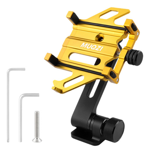 Soporte Resistente Para Celular En Bicicleta Oro