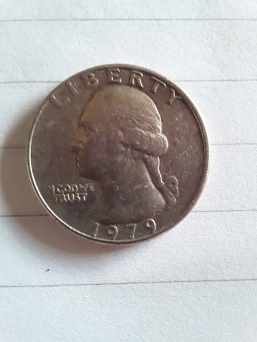 Imagen 1 de 2 de Moneda Estadounidense Quarter Dollar. Vendo