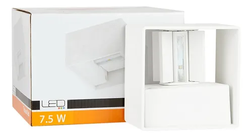 Aplique De Muro Blanco Zibo 3000k 7.5w Tecnolite