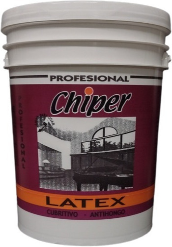 Pintura Látex Interior Económico Chiper Obra 20 Litros