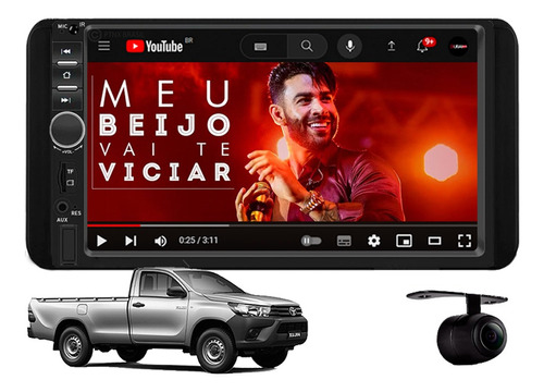 Central Multimidia Mp5 Slim Toyota Hilux Simples 2018 2019