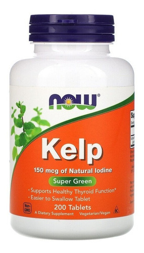Now Foods, Kelp, 150 Mcg, 200 Comprimidos Sfn