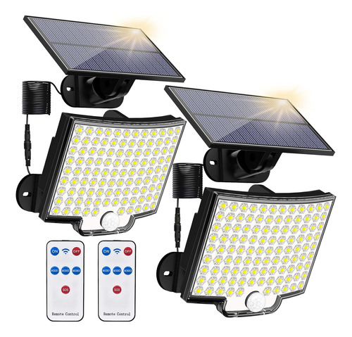 Luces Solares Para Exteriores, 106 Led De 3000 Lúmenes