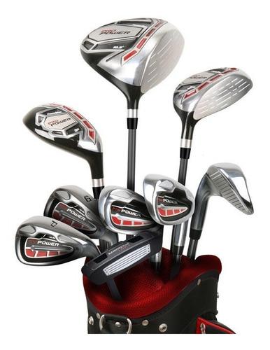 Imagen 1 de 7 de Set Completo Golf Powerbilt Acero 25% Off Golfargentino