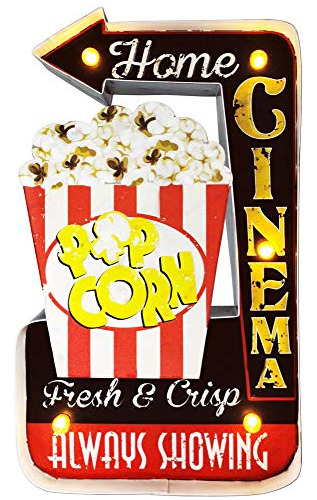 Popcorn Sign, Led Decoración De Popcorn Vintage Pz150