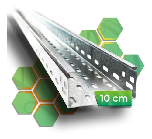 Imagen 1 de 9 de Bandeja Portacable Perforada 10cm 100mm X 3 Metros 0.7mm