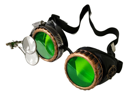 Steampunk Retro Glasses Magnifier Props Goggles