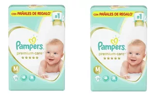 2 Pack Pañales Pampers Premium Care Mensual Todos Los Talles