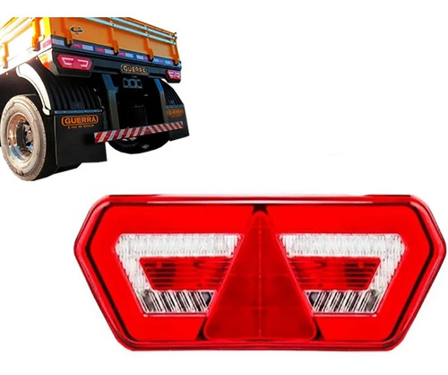 Lanterna Traseira Led Carreta Caminhão Guerra Diamond 3 24v