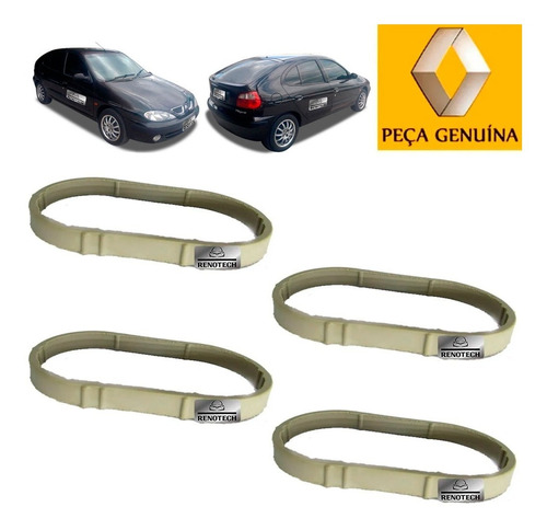 Kit 4 Aneis Vedaçao Coletor Admissao Megane 99-05 8200052312