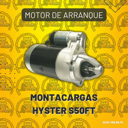 Motor De Arranque Montacargas Hyster S50ft