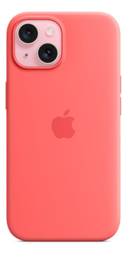 Capa Para Celular Apple iPhone 15 De Silicone Com Goiaba Mag
