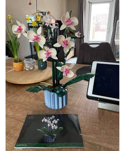 Kit De Construção De Orquídeas Lego Icons, 608 Peças