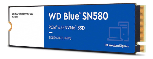 1 Tb Sn580 Wd Blue Disco Solido Ssd Western Digital Blue