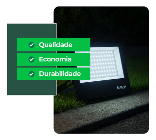 Kit 20 Refletor Led 150w Holofote Externo Ip65 Prova D'água