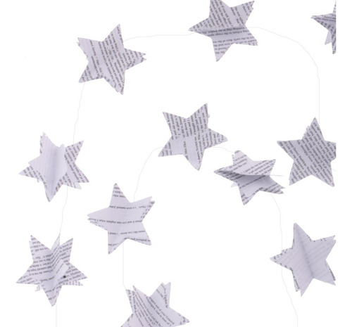 4xvintage News Paper 3d Stars Garland Bunting Banner