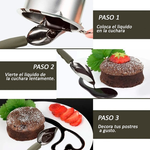 Imagen 5 de 7 de Cuchara Para Decorar Platos - Decorating Spoon