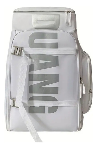 Mochila Deportiva De Tela Oxford Trekking 40 Litros Color Blanco Diseño De La Tela Liso