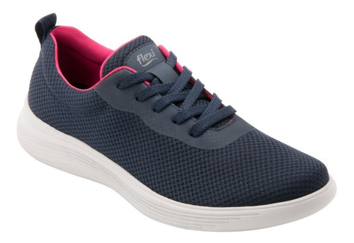 Tenis Flexi Mujer Casual De Malla 104906 Azul Marino Origin~