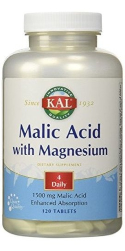 El Ácido Málico Con Magnesio 120 Tablet