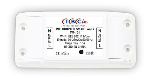 Tbcin Interruptor Smart Wifi 10 Amper.